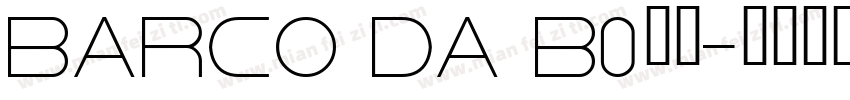 BARCO DA Bold字体转换